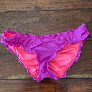 Victoria’s Secret swim. WOMENS size SMALL ruffled bikini bottoms.